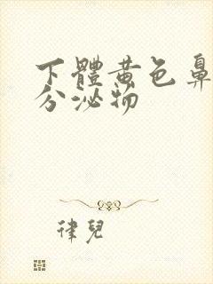 下体黄色鼻涕样分泌物