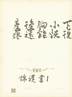 产后胸小下垂干瘪还能恢复吗