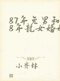 87年兔男和88年龙女婚姻合吗