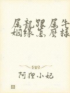 属龙跟属牛的人姻缘怎么样啊