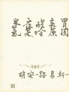 半夜醒来胃部胀气是啥原因