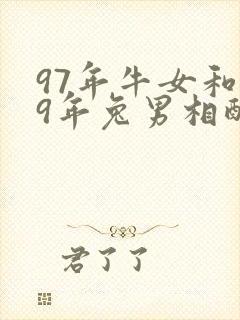 97年牛女和99年兔男相配婚姻如何封面