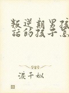 叛逆期男孩不听话的孩子怎样教