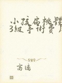 小孩扁桃体肥大3级手术费用