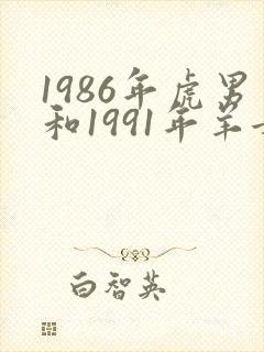 1986年虎男和1991年羊女结婚适合吗