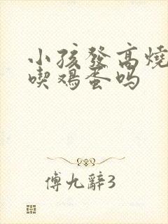 小孩发高烧可以吃鸡蛋吗封面