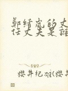 郑绪岚的丈夫现任丈夫是谁封面