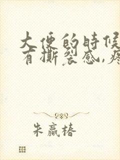 大便的时候肛门有撕裂感,疼痛出血封面