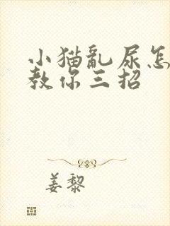 小猫乱尿怎么办教你三招封面