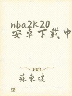 nba2k20安卓下载中文版封面