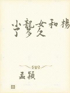 小龙女和杨过活了多久封面