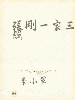 张刚一家三口近照