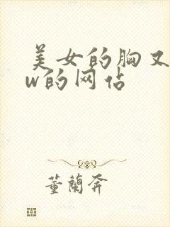 美女的胸又大又w的网站封面
