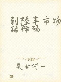 到陆丰市物流电话号码