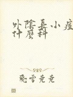 外阴长小痘痘挂什么科