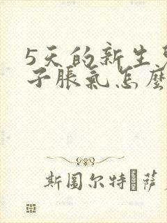 5天的新生儿肚子胀气怎么办