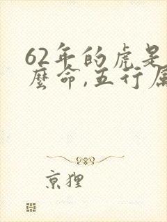 62年的虎是什么命,五行属性