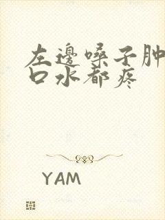 左边嗓子肿痛咽口水都疼