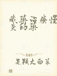 藏药治疗慢性胃炎的药