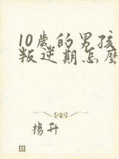 10岁的男孩子叛逆期怎么办