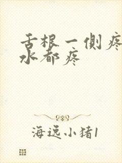 舌根一侧疼咽口水都疼封面