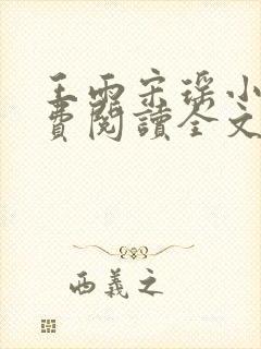 王雨宋瑶小说免费阅读全文最新章节封面