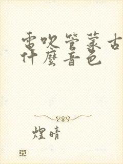 电吹管蒙古人用什么音色封面