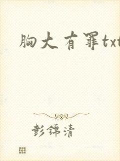 胸大有罪txt封面