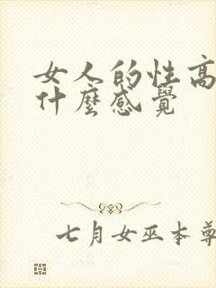 女人的性高潮是什么感觉