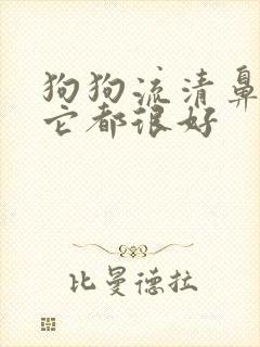 狗狗流清鼻涕其它都很好