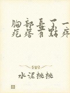 胸部长了一个硬疙瘩有点疼