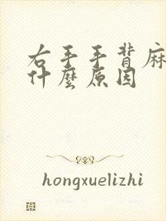 右手手背麻木是什么原因封面