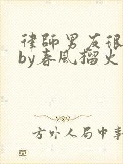 律师男友很难撩by春风榴火