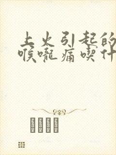 上火引起的鼻塞喉咙痛吃什么药