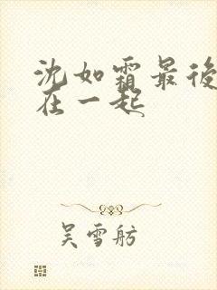 沈如霜最后和谁在一起