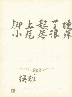 脚上起了硬硬的小疙瘩很痒