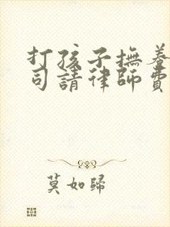 打孩子抚养权官司请律师费用多少钱