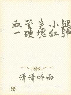 血管炎小腿莫名一硬块红肿痛封面