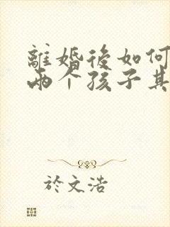 离婚后如何争夺两个孩子其中之一的抚养权