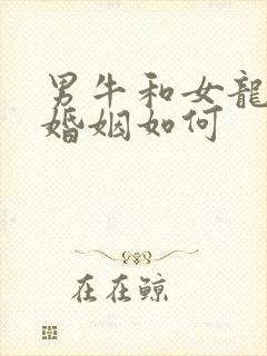 男牛和女龙相配婚姻如何