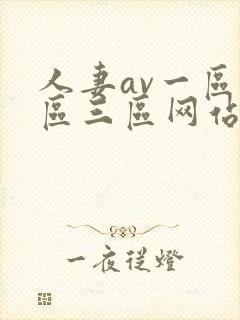 人妻av一区二区三区网站