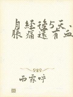 月经后5天小腹胀痛还有血