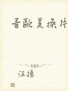 看欧美操片黑人