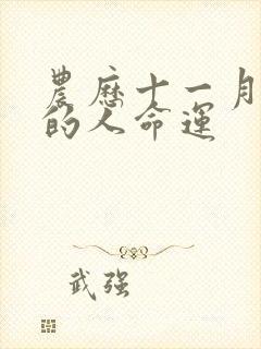 农历十一月出生的人命运