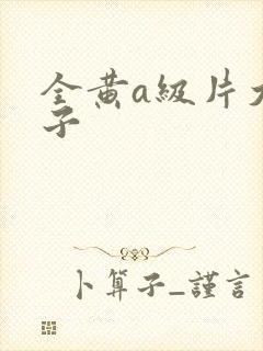 全黄a级片大奶子封面