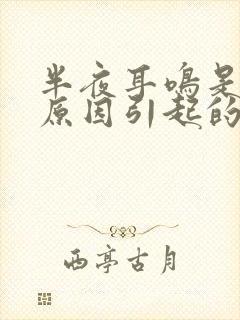 半夜耳鸣是什么原因引起的