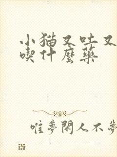 小猫又吐又拉稀吃什么药