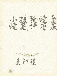 小孩发烧自己退烧是什么原因封面