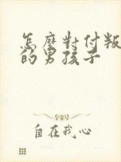 怎么对付叛逆期的男孩子