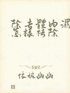 除去体内湿气重怎样祛除